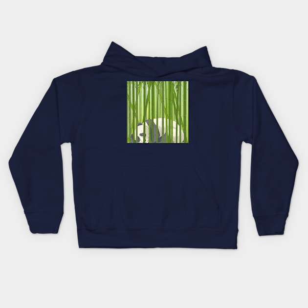 Sleeping Panda Kids Hoodie by beesants